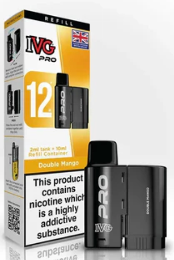 0mg IVG Pro 12 Refill Pods 10000 Puffs