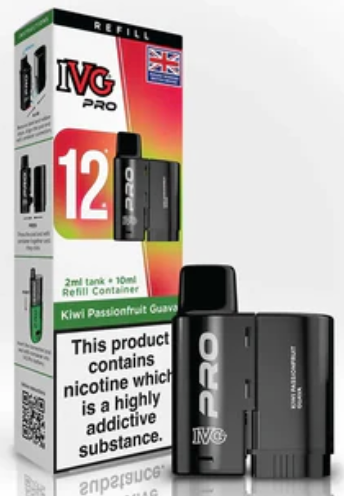 0mg IVG Pro 12 Refill Pods 10000 Puffs