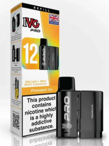0mg IVG Pro 12 Refill Pods 10000 Puffs
