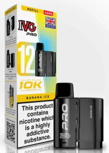 0mg IVG Pro 12 Refill Pods 10000 Puffs
