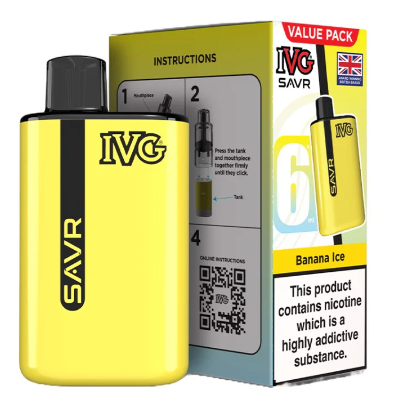 20mg IVG SAVR Prefilled Pod Vape Kit 3000 Puffs