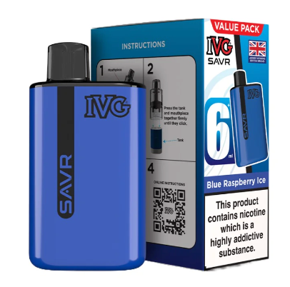 20mg IVG SAVR Prefilled Pod Vape Kit 3000 Puffs