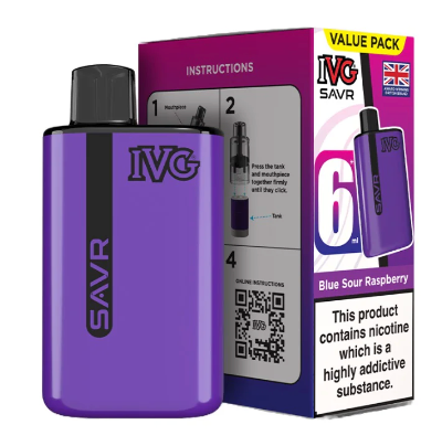 20mg IVG SAVR Prefilled Pod Vape Kit 3000 Puffs