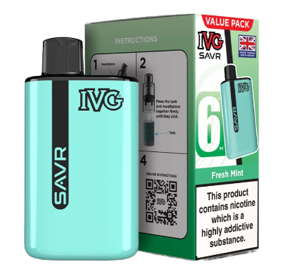 20mg IVG SAVR Prefilled Pod Vape Kit 3000 Puffs