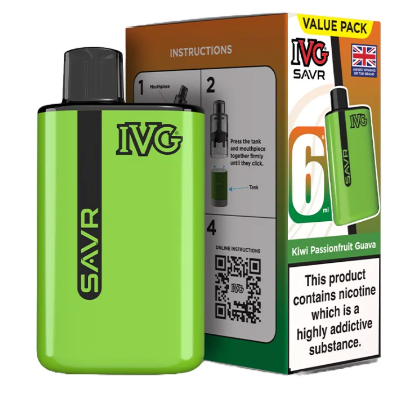 20mg IVG SAVR Prefilled Pod Vape Kit 3000 Puffs