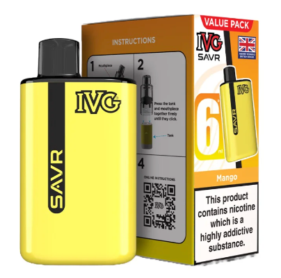 20mg IVG SAVR Prefilled Pod Vape Kit 3000 Puffs