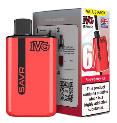 20mg IVG SAVR Prefilled Pod Vape Kit 3000 Puffs