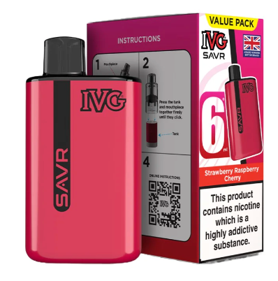 20mg IVG SAVR Prefilled Pod Vape Kit 3000 Puffs
