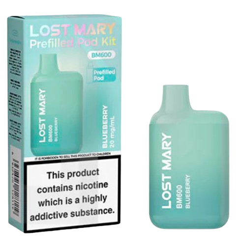 20mg Lost Mary BM600 Prefilled Pod Vape Kit 600 Puffs