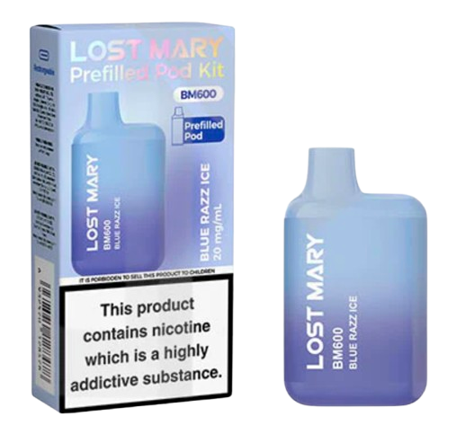 20mg Lost Mary BM600 Prefilled Pod Vape Kit 600 Puffs