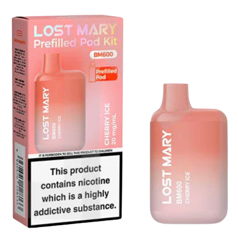 20mg Lost Mary BM600 Prefilled Pod Vape Kit 600 Puffs