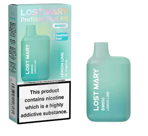 20mg Lost Mary BM600 Prefilled Pod Vape Kit 600 Puffs
