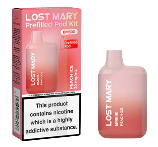 20mg Lost Mary BM600 Prefilled Pod Vape Kit 600 Puffs