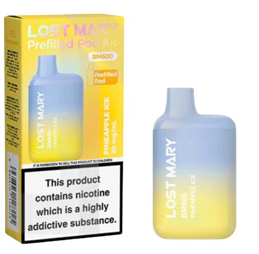 20mg Lost Mary BM600 Prefilled Pod Vape Kit 600 Puffs
