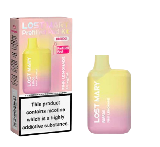 20mg Lost Mary BM600 Prefilled Pod Vape Kit 600 Puffs