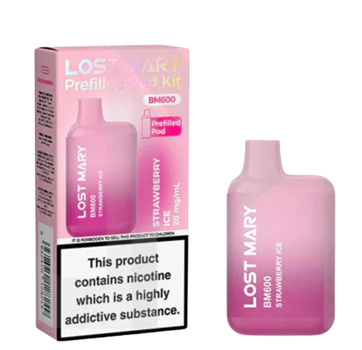 20mg Lost Mary BM600 Prefilled Pod Vape Kit 600 Puffs