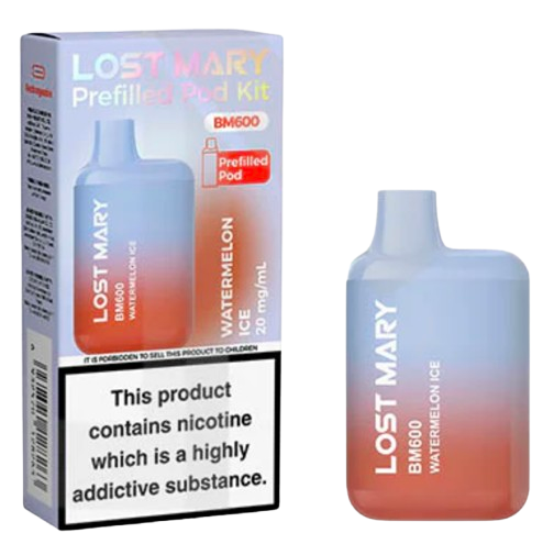 20mg Lost Mary BM600 Prefilled Pod Vape Kit 600 Puffs