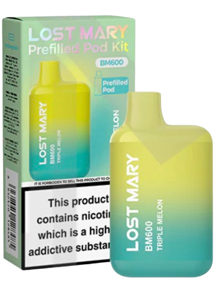 20mg Lost Mary BM600 Prefilled Pod Vape Kit 600 Puffs