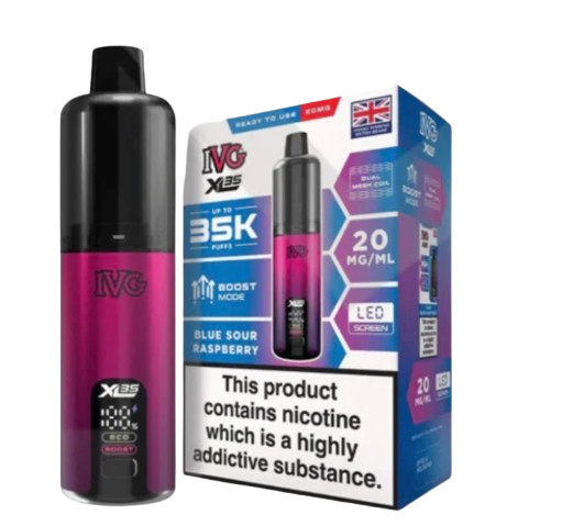 20mg IVG XL 35K Prefilled Pod Vape Kit 35000 Puffs
