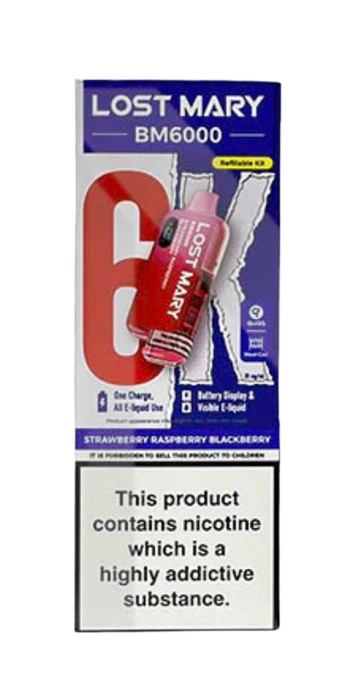 20mg LOST MARY BM6000 Refillable Pod Kit - 6000 Puffs