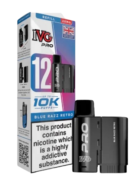 20mg IVG Pro 12 Refill Pod Pack 10000 Puffs