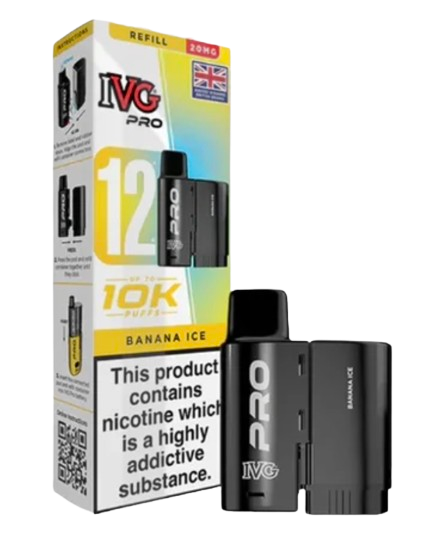 20mg IVG Pro 12 Refill Pod Pack 10000 Puffs