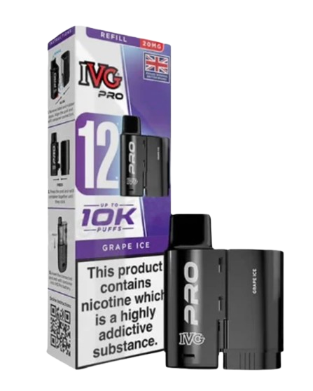 20mg IVG Pro 12 Refill Pod Pack 10000 Puffs