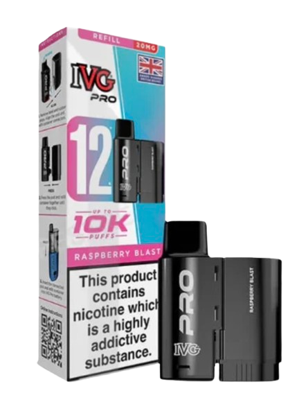 20mg IVG Pro 12 Refill Pod Pack 10000 Puffs