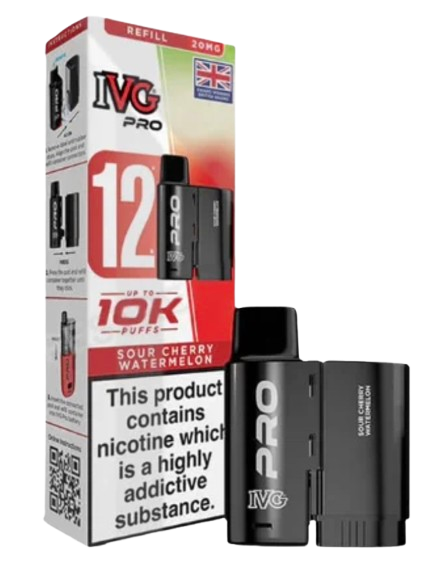 20mg IVG Pro 12 Refill Pod Pack 10000 Puffs