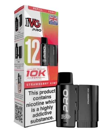 20mg IVG Pro 12 Refill Pod Pack 10000 Puffs