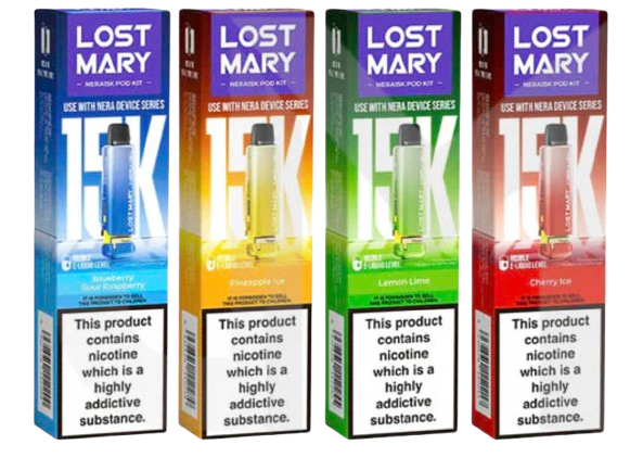 20mg Lost Mary Nera 15k Prefilled Pod 15000 Puffs