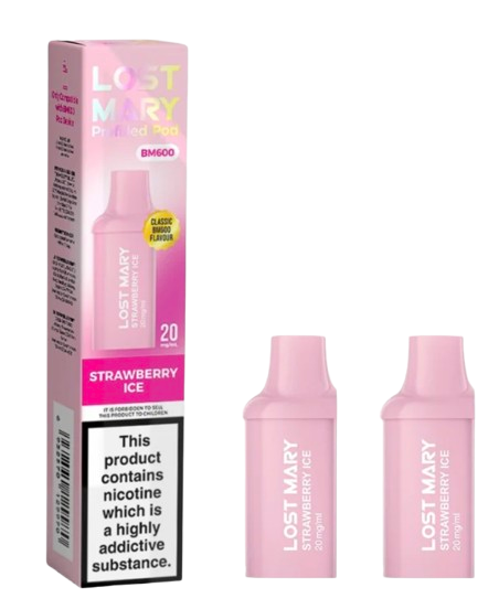 20mg Lost Mary BM600 Prefilled Replacement Pods 1200 Puffs - 2 Pcs