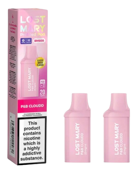 20mg Lost Mary BM600 Prefilled Replacement Pods 1200 Puffs - 2 Pcs